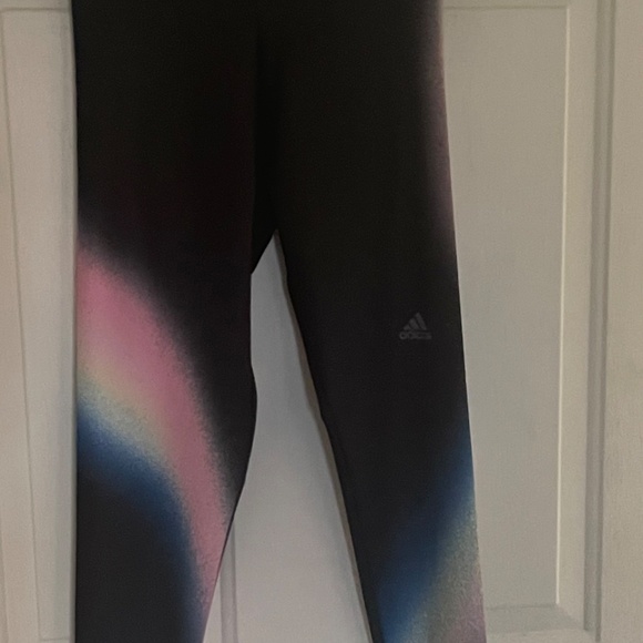 Girls ADIDAS leggings 2 PAIR LOT Aeroready Girls M 10-12 - Picture 12 of 16
